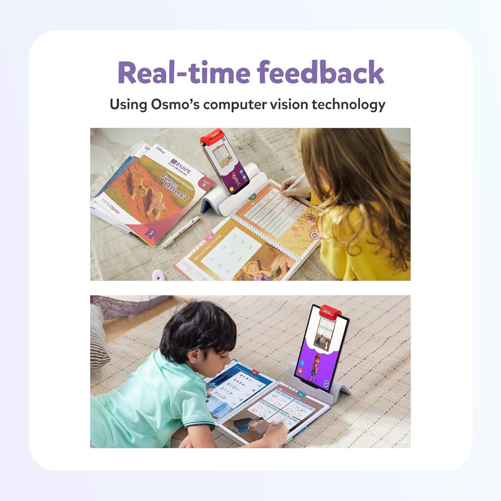 BYJU’S Learning Kits: Disney, 2nd Grade Premium Edition (App + 8 Workbooks) Ages 6-8, Featuring Disney  Pixar Characters - Learn Grammar, Multiplication/Division  Writing - Osmo Fire base included