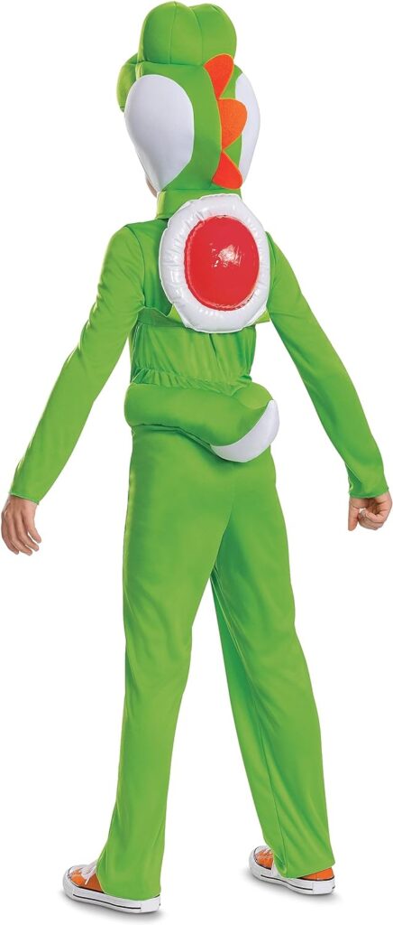 Disguise Boys Yoshi Costume, Official Super Mario Bros Deluxe Kids Costume With Headpiece