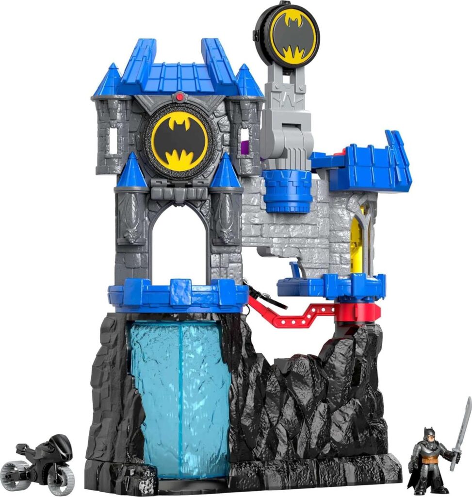 Fisher-Price Imaginext DC Super Friends Batman Toy, Wayne Manor Batcave Playset with Figure Batcyle  Accessories for Ages 3+ Years (Amazon Exclusive)