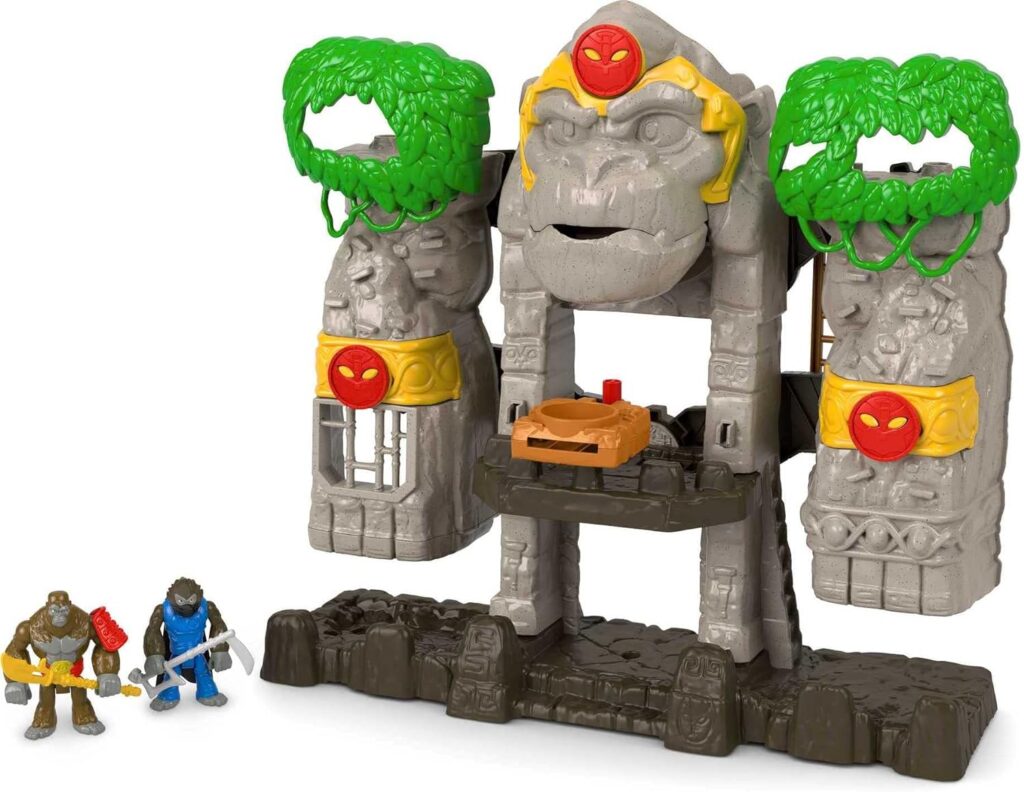 Fisher-Price Imaginext Preschool Toy Gorilla Fortress Playset with Poseable Figures  Accessories for Pretend Play Ages 3+ Years