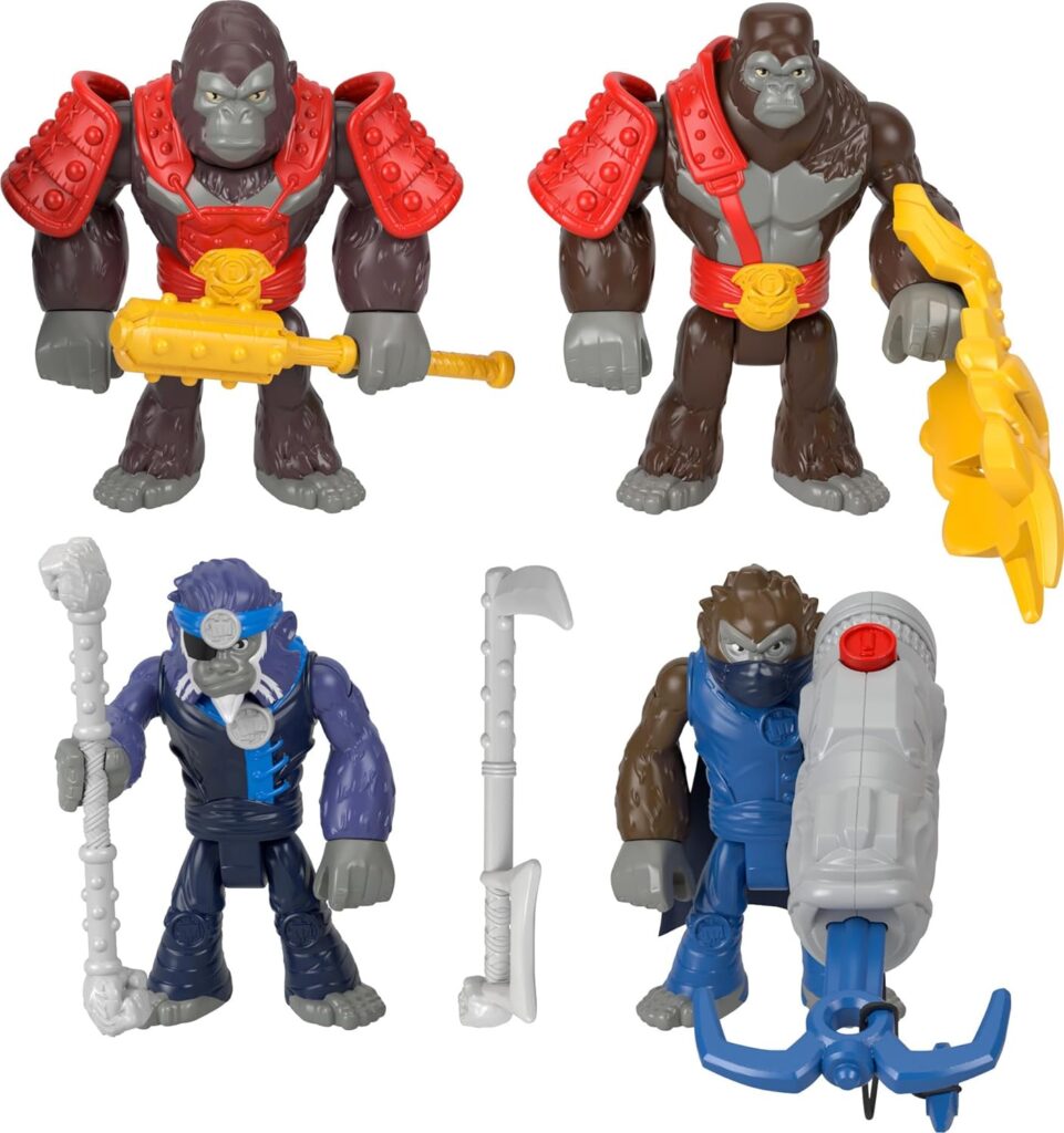 Fisher-Price Imaginext Preschool Toys Boss Level Army Pack 9-Piece Monkey  Gorilla Figure Set for Pretend Play Ages 3+ Years