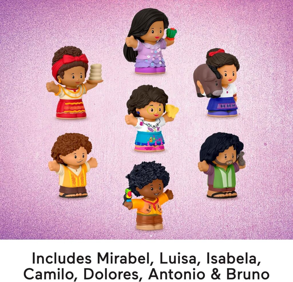 Fisher-Price Little People Toddler Toys Disney Encanto Figure Pack with 7 Characters for Pretend Play Ages 18+ Months (Amazon Exclusive)