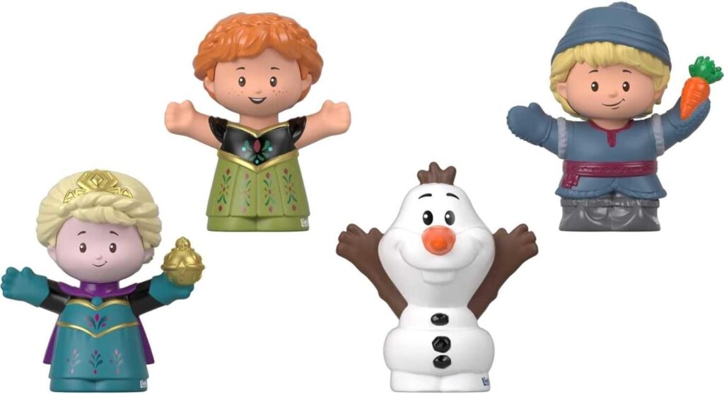 Fisher-Price Little People Toddler Toys Disney Frozen Elsa  Friends Figure Set with Anna Kristoff  Olaf for Ages 18+ Months