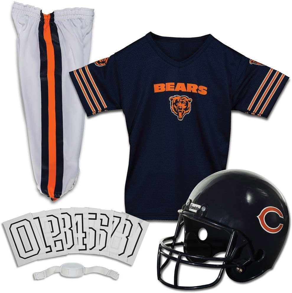 Franklin Sports NFL Youth Football Uniform Set for Boys  Girls - Includes Helmet, Jersey  Pants with Chinstrap + Numbers