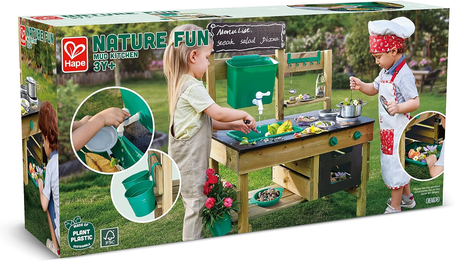 Hape Outdoor Kitchen Wooden Toy Playset Review