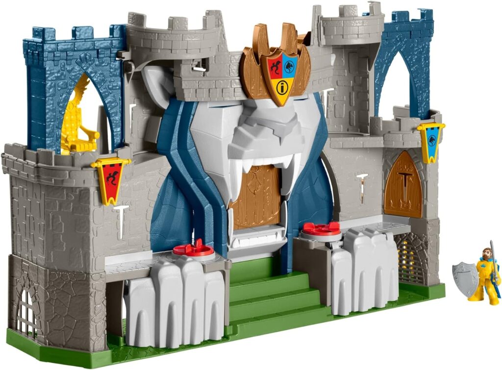 Imaginext Fisher-Price The Lions Kingdom Castle Medieval-Themed playset with Figures for Preschool Kids Ages 3 to 8 Years, HCG45