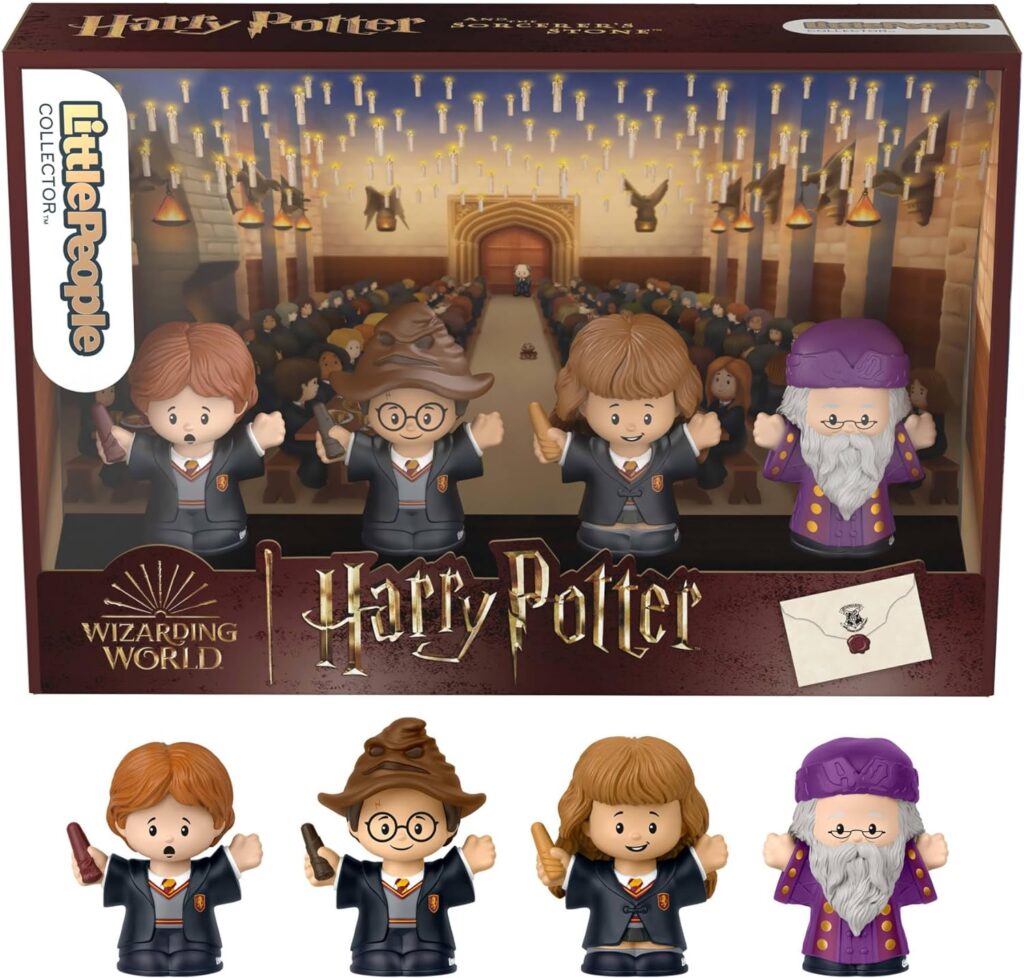 Little People Collector Harry Potter and The Sorcerer’s Stone Movie Special Edition Set for Adults  Fans, 4 Figures