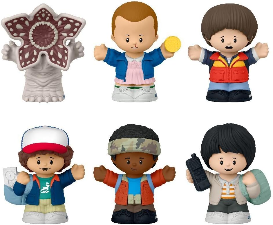 Little People Collector Stranger Things Castle Byers Special Edition Figure Set, 6 Characters in a Gift Display Box for Adult Fans