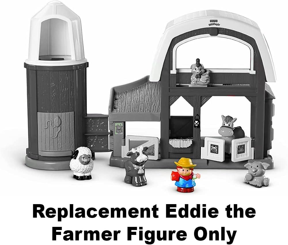 Little People Farmer (2005) - Replacement Figure - Classic Fisher Price Collectible Figures - Loose Out Of Package (OOP) - Zoo Circus Ark Pet Castle