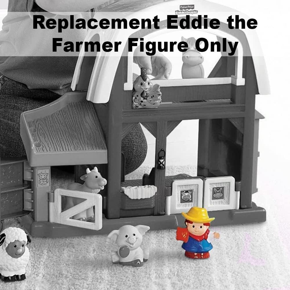 Little People Farmer (2005) - Replacement Figure - Classic Fisher Price Collectible Figures - Loose Out Of Package (OOP) - Zoo Circus Ark Pet Castle