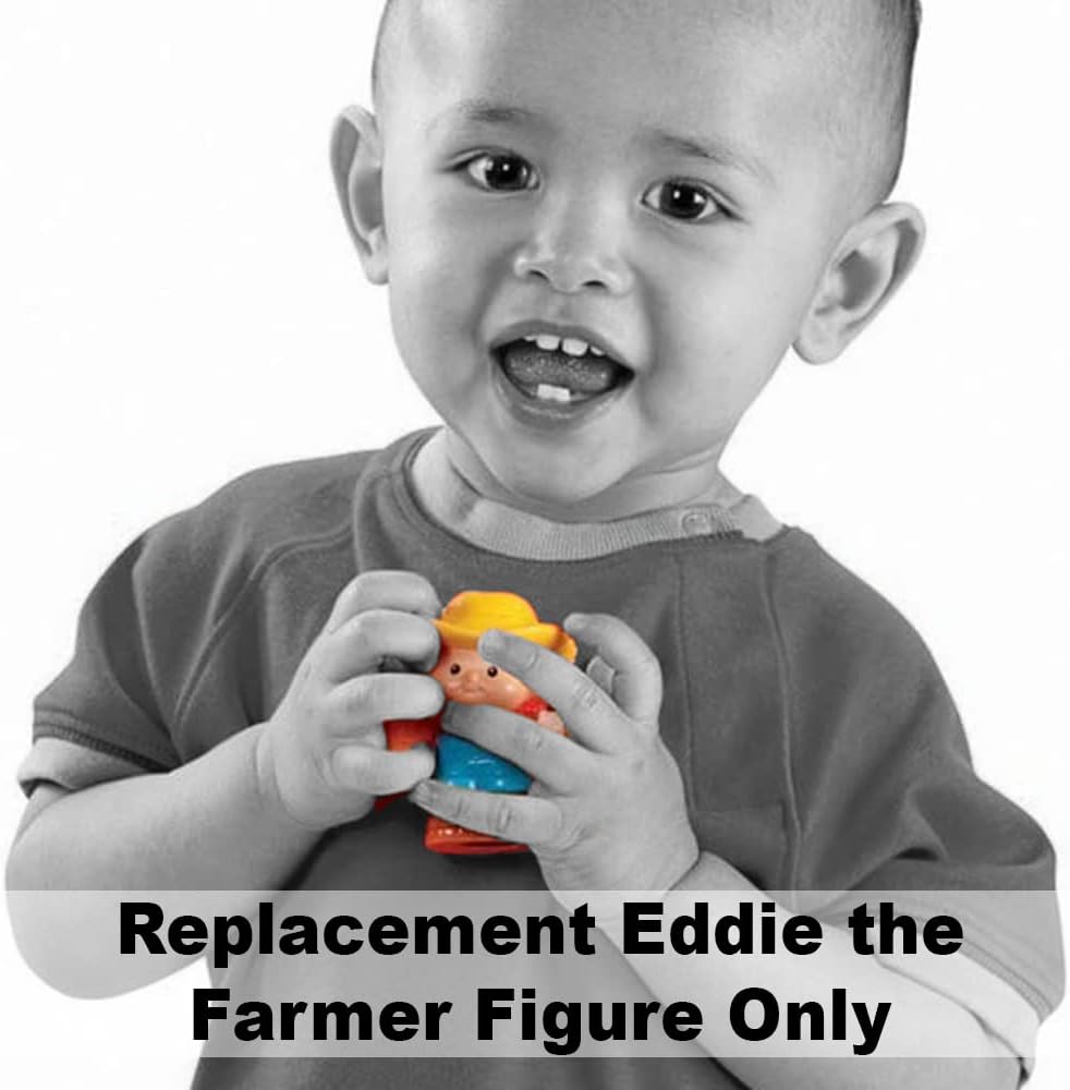 Little People Farmer (2005) - Replacement Figure - Classic Fisher Price Collectible Figures - Loose Out Of Package (OOP) - Zoo Circus Ark Pet Castle