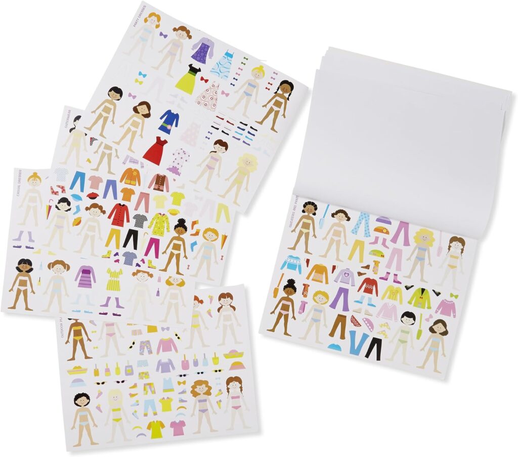 Melissa  Doug Sticker Collection Book - Fashion (600+ Stickers)