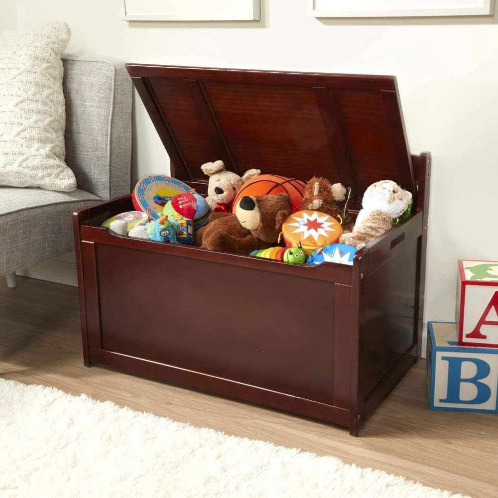 Melissa  Doug Wooden Toy Chest - Espresso