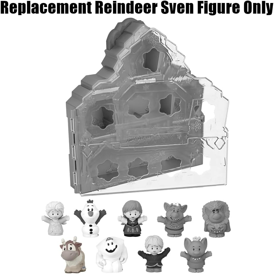 Replacement Part for Fisher-Price Little-People Carry Along Castle Case Playset - HMX76 - Replacement Reindeer Sven Figure - Inspired by Disney Frozen Movie