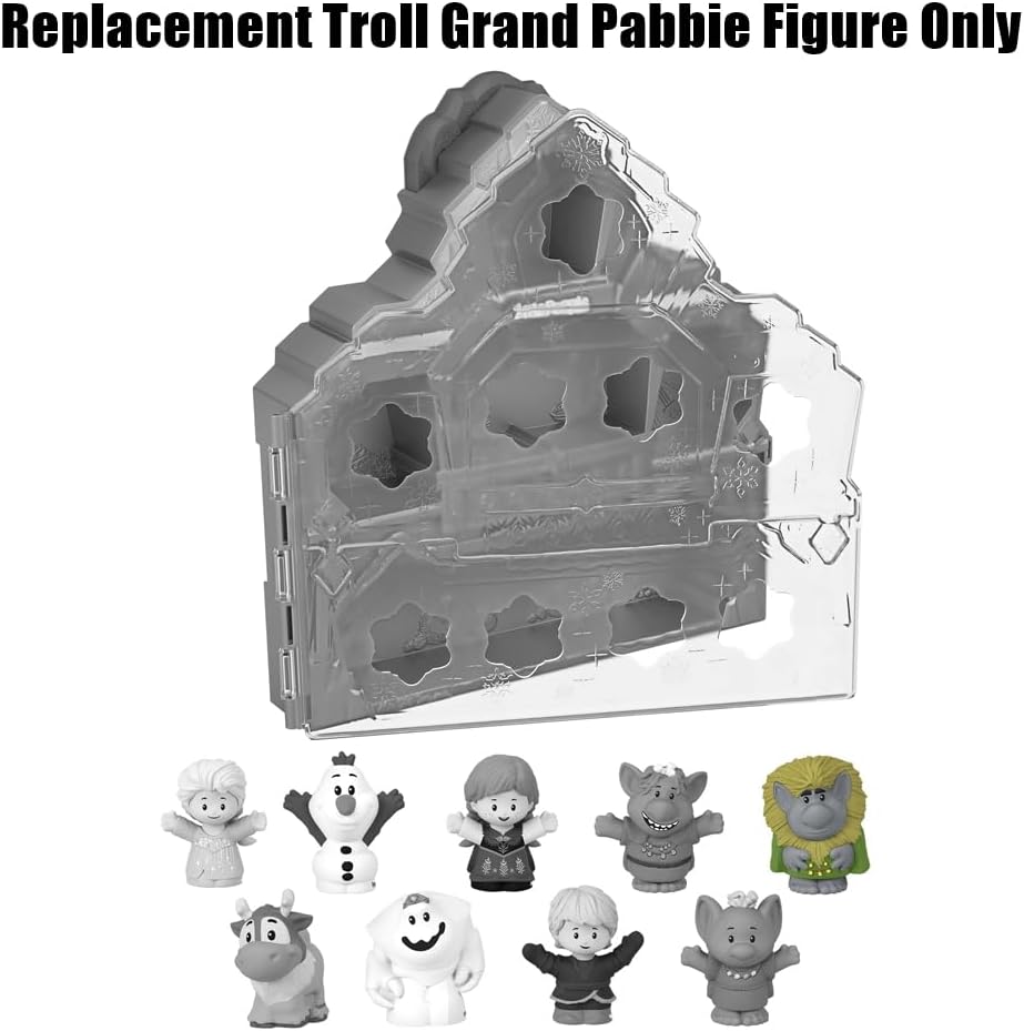 Replacement Part for Fisher-Price Little-People Carry Along Castle Case Playset - HMX76 ~ Replacement Troll Grand Pabbie Figure ~ Inspired by Disney Frozen Movie