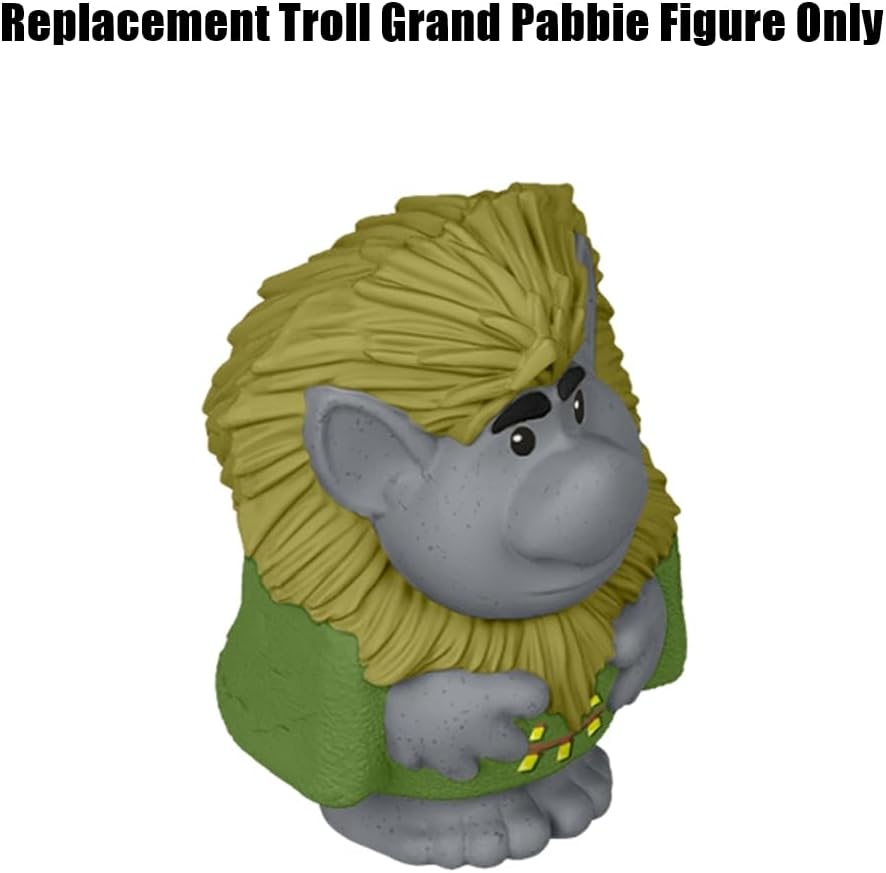 Replacement Part for Fisher-Price Little-People Carry Along Castle Case Playset - HMX76 ~ Replacement Troll Grand Pabbie Figure ~ Inspired by Disney Frozen Movie