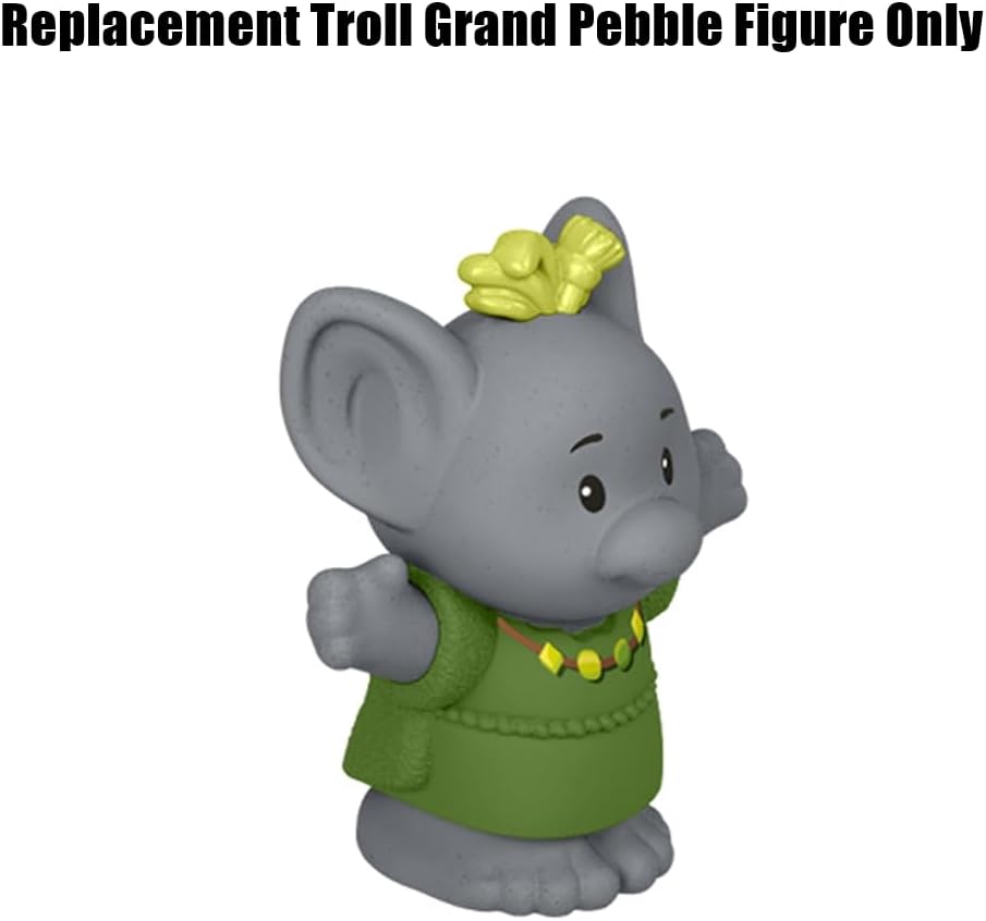 Replacement Part for Fisher-Price Little-People Carry Along Castle Case Playset - HMX76 ~ Replacement Troll Grand Pebble Figure ~ Inspired by Disney Frozen Movie