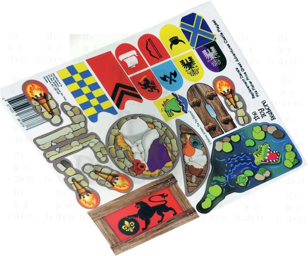 Replacement Stickers Fits Fisher Price Great Adventures Castle Playset #77110