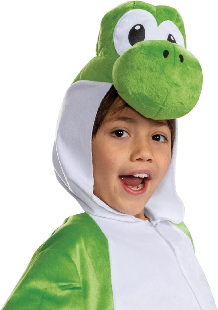 Super Mario Bros Yoshi Hooded Kids Jumpsuit