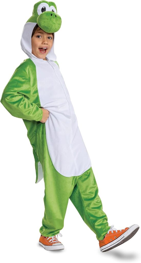 Super Mario Bros Yoshi Hooded Kids Jumpsuit