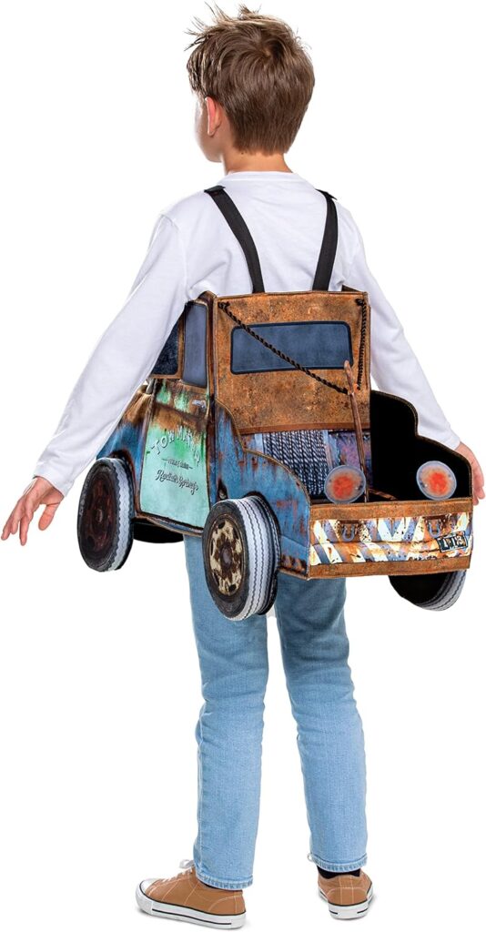 Tow Mater Costume, Official Disney Cars Costume for Kids, 3D Foam Halloween Costume