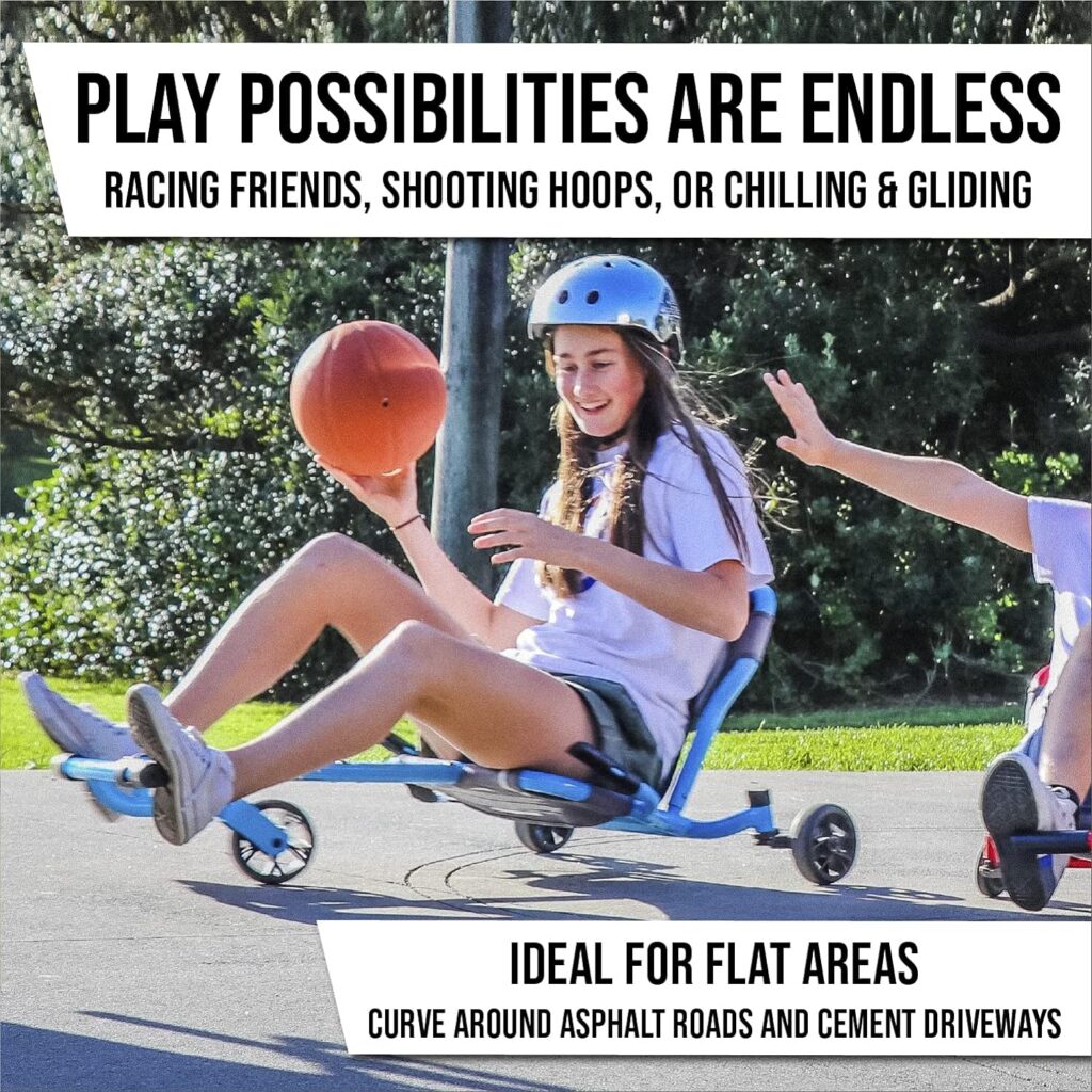 EzyRoller New Drifter Pro-X Ride on Toy for Kids or Adults, Ages 10 and Older Up to 200 lbs. - Red and EzyRoller Pro Replacement Wheel