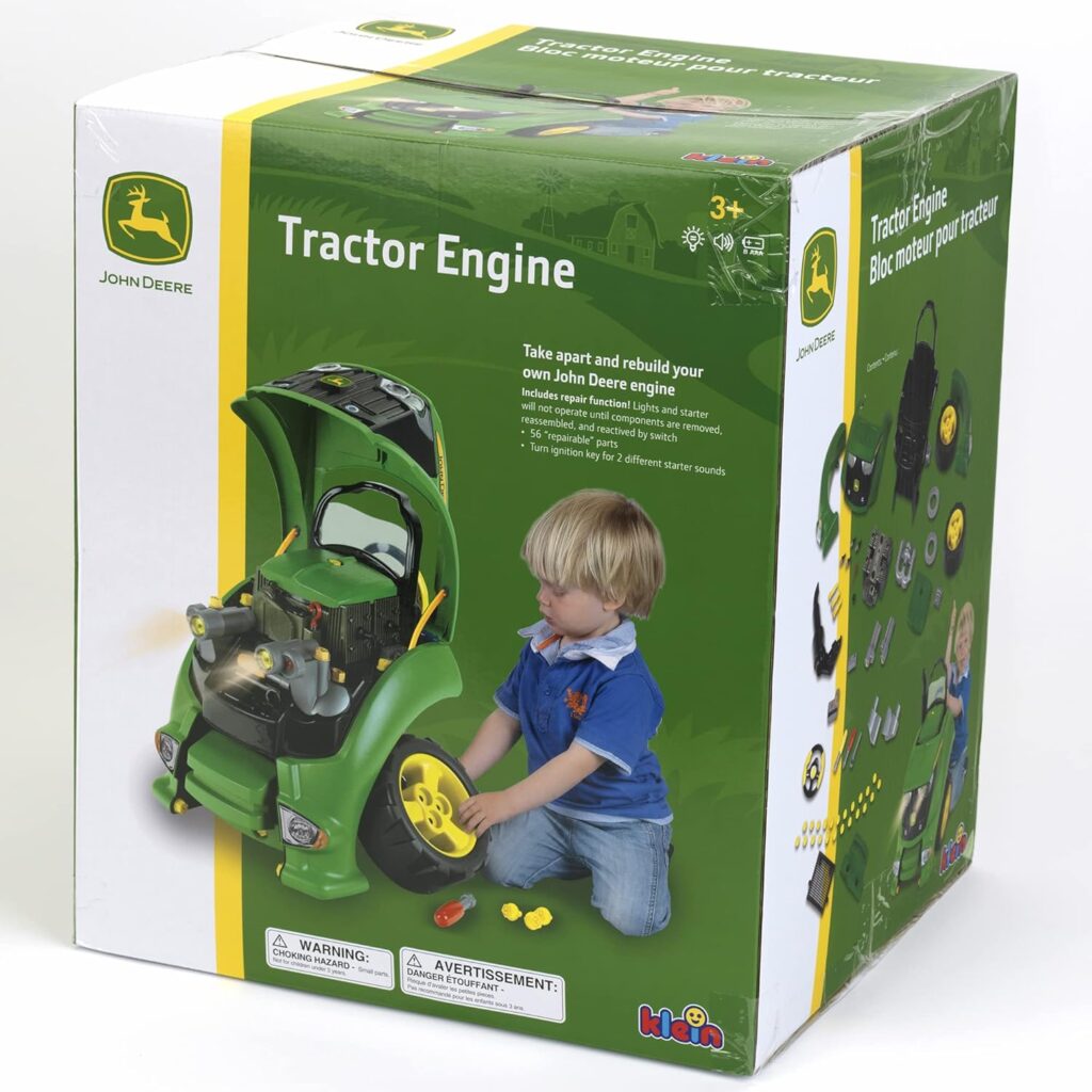 Klein Theo John Deere Engine Premium Toys for Kids Ages 3 Years  Up