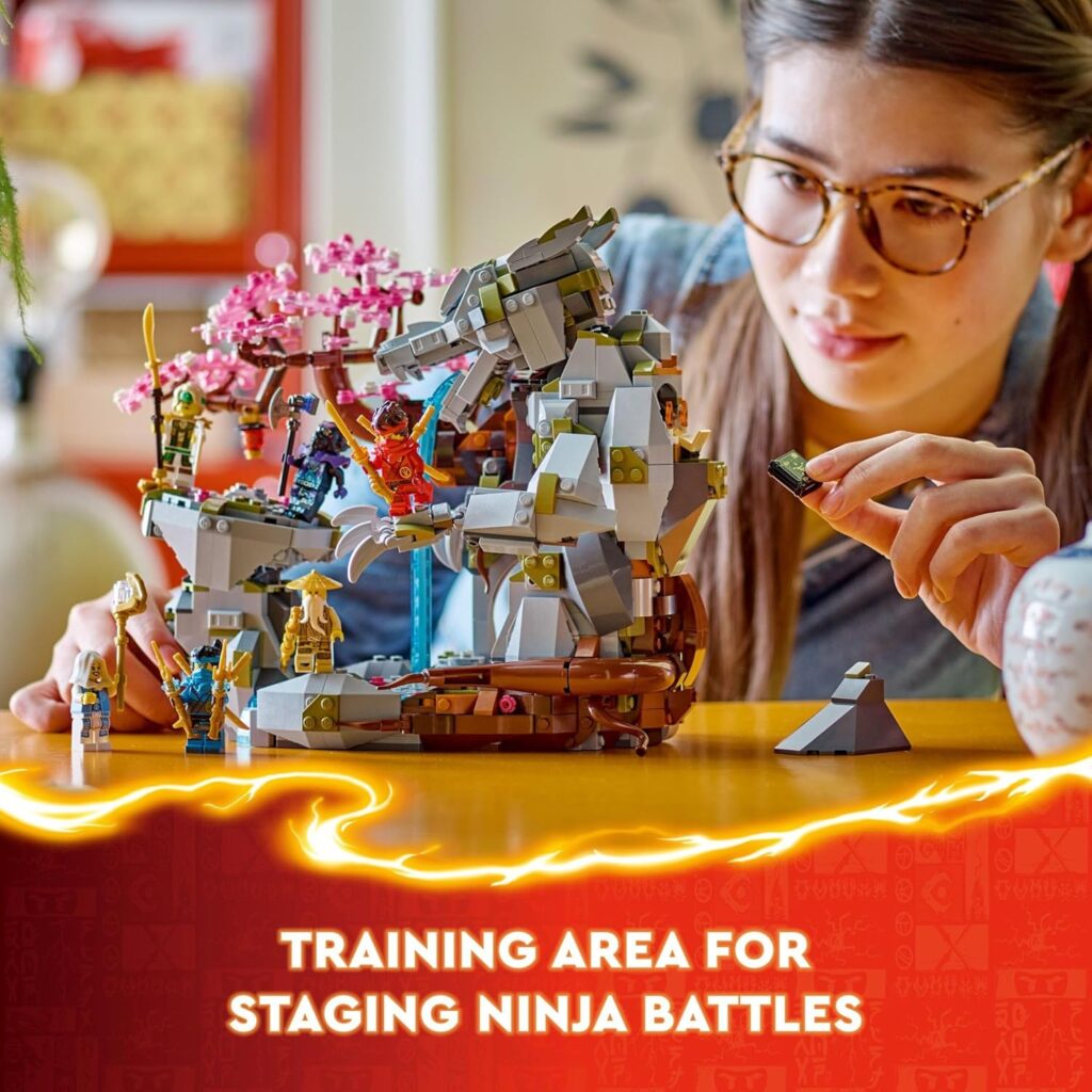 LEGO NINJAGO Dragon Stone Shrine, Build and Display Ninja Toy with 6 Ninja Action Figures, Advanced Building Ninja Kit, Birthday Gift Idea for Boys and Girls Ages 13 Years Old and Up, 71819