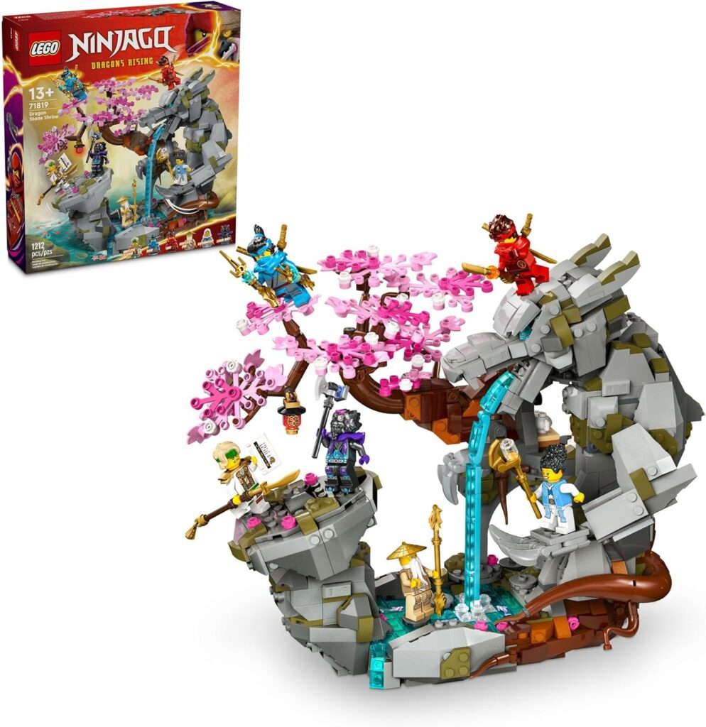 LEGO NINJAGO Dragon Stone Shrine, Build and Display Ninja Toy with 6 Ninja Action Figures, Advanced Building Ninja Kit, Birthday Gift Idea for Boys and Girls Ages 13 Years Old and Up, 71819