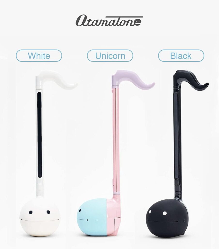 Otamatone Japanese Electronic Musical Instrument Portable Music Synthesizer from Japan by Maywa Denki Educational Fun Gift for Children, Teens  Adults - Black White Unicorn Set