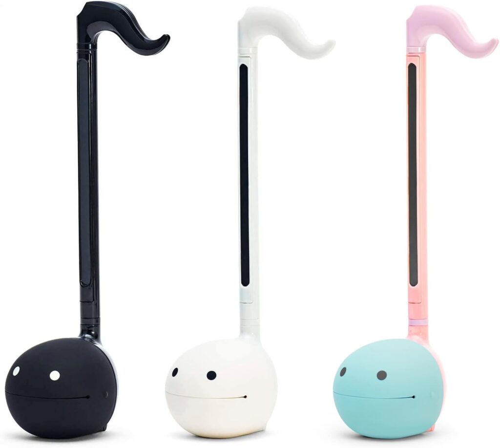 Otamatone Japanese Electronic Musical Instrument Portable Music Synthesizer from Japan by Maywa Denki Educational Fun Gift for Children, Teens  Adults - Black White Unicorn Set