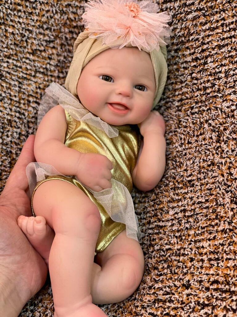 Silicone Baby Doll 15 inch Real Life Baby Dolls Silicone Full Body Anatomically Correct Girl Baby Doll Kids Toys